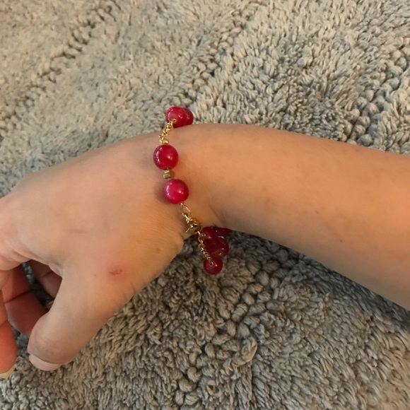 Brand new brass and beads bracelet/anklet - Picture 4 of 5